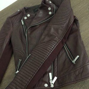 BCBG Moto 100 % Leather Jacket